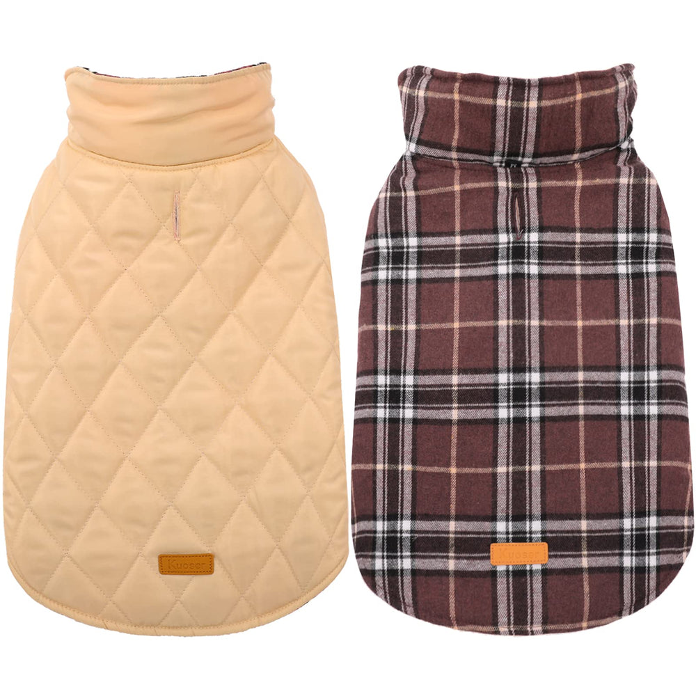 Kuoser waterproof dog coat front view provides all-weather protection.