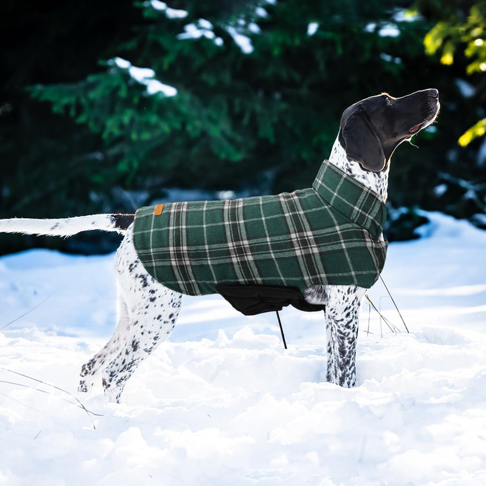 Kuoser winter coat with adjustable neck and belly velcro for a better fit