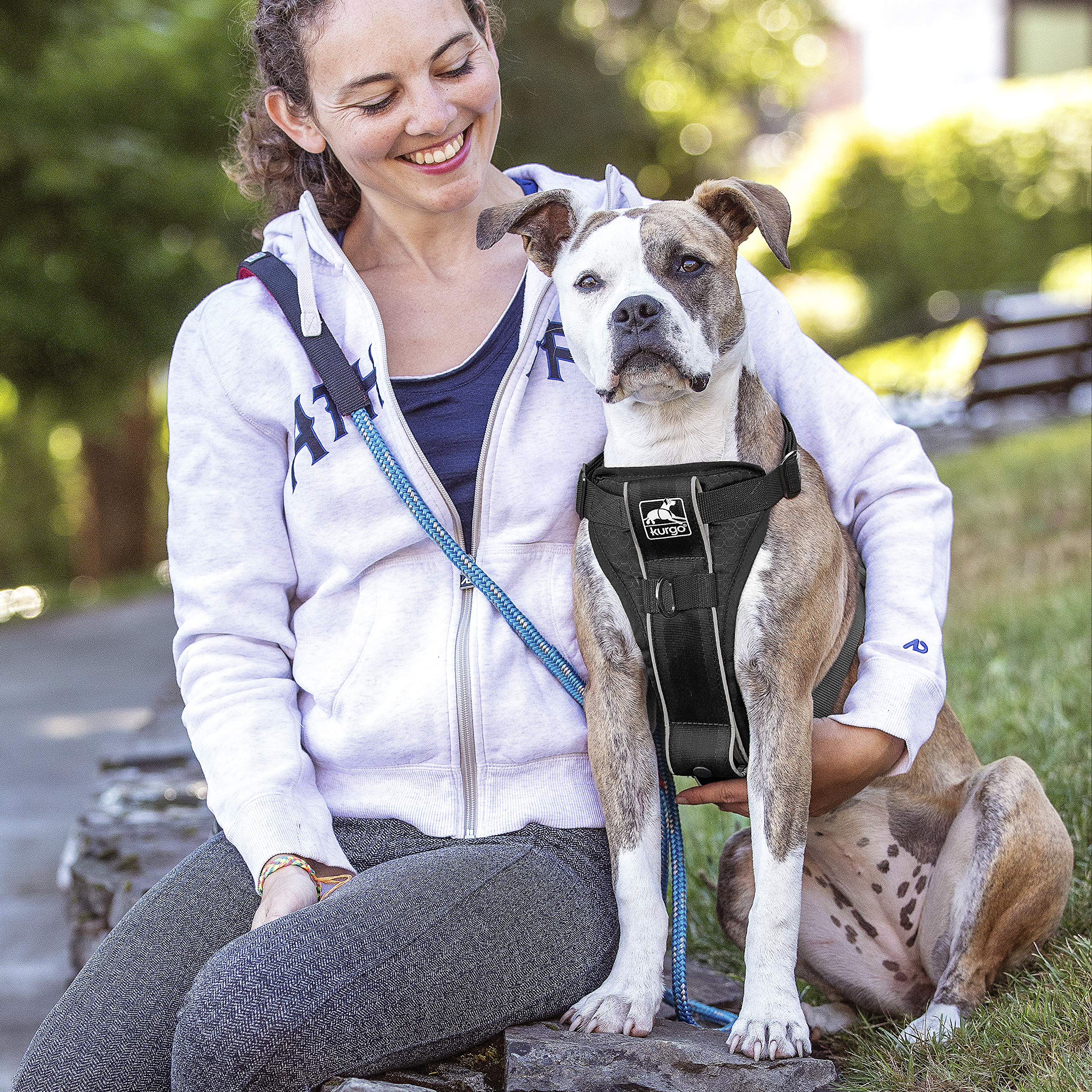 Kurgo Tru-Fit front leash attachment supports no-pull training and better control.