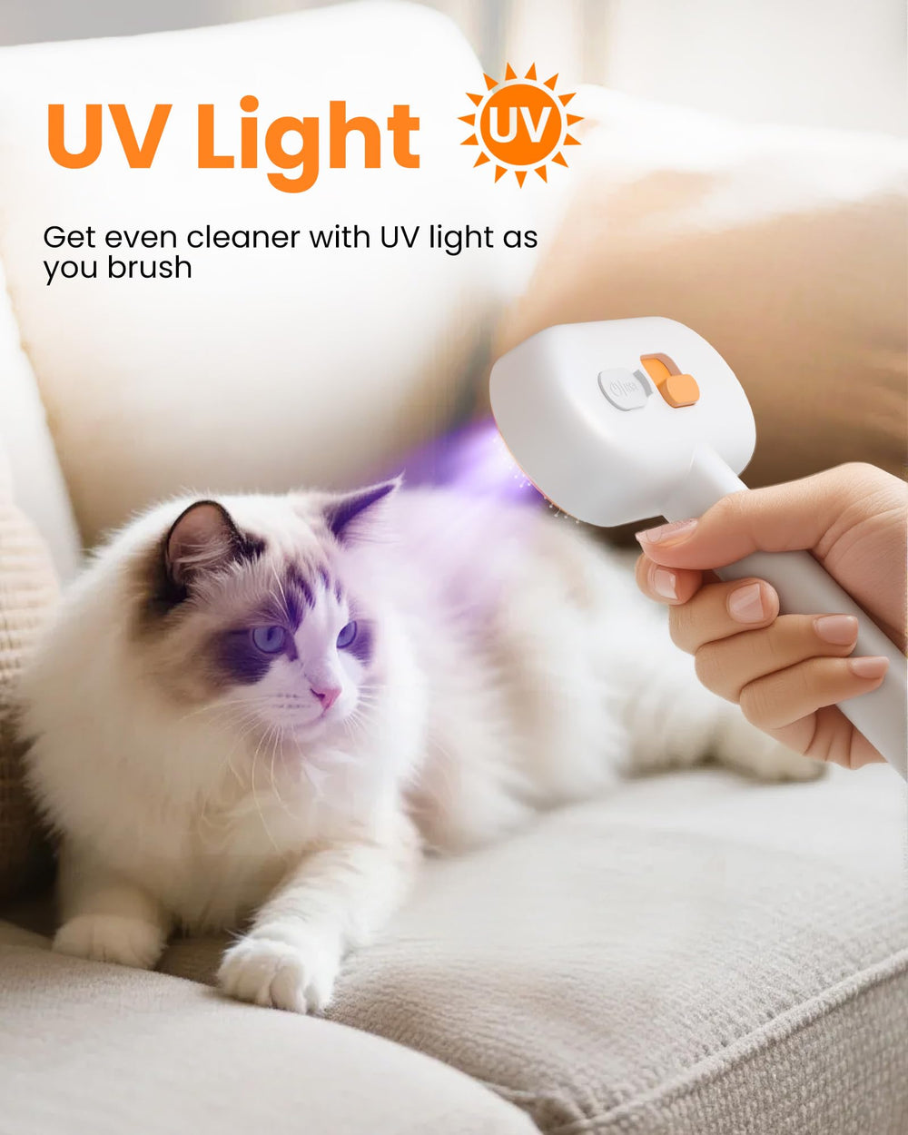 Kurtmark Cat Steam Brush cool-mist output is safe for pets.