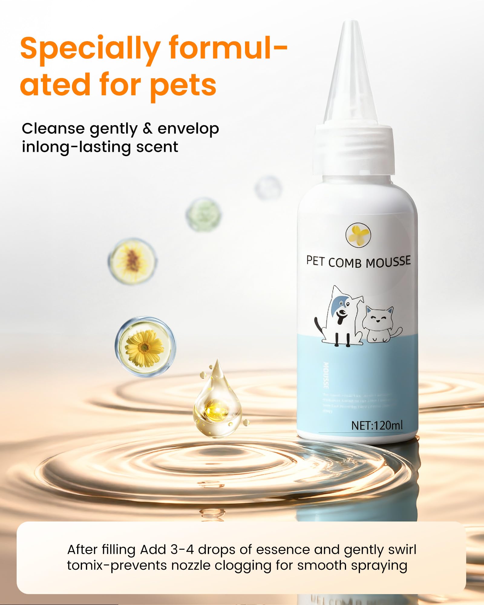 kurtmark Cat Steam Brush self-cleaning feature ejects hair during grooming