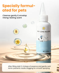 kurtmark Cat Steam Brush self-cleaning feature ejects hair during grooming