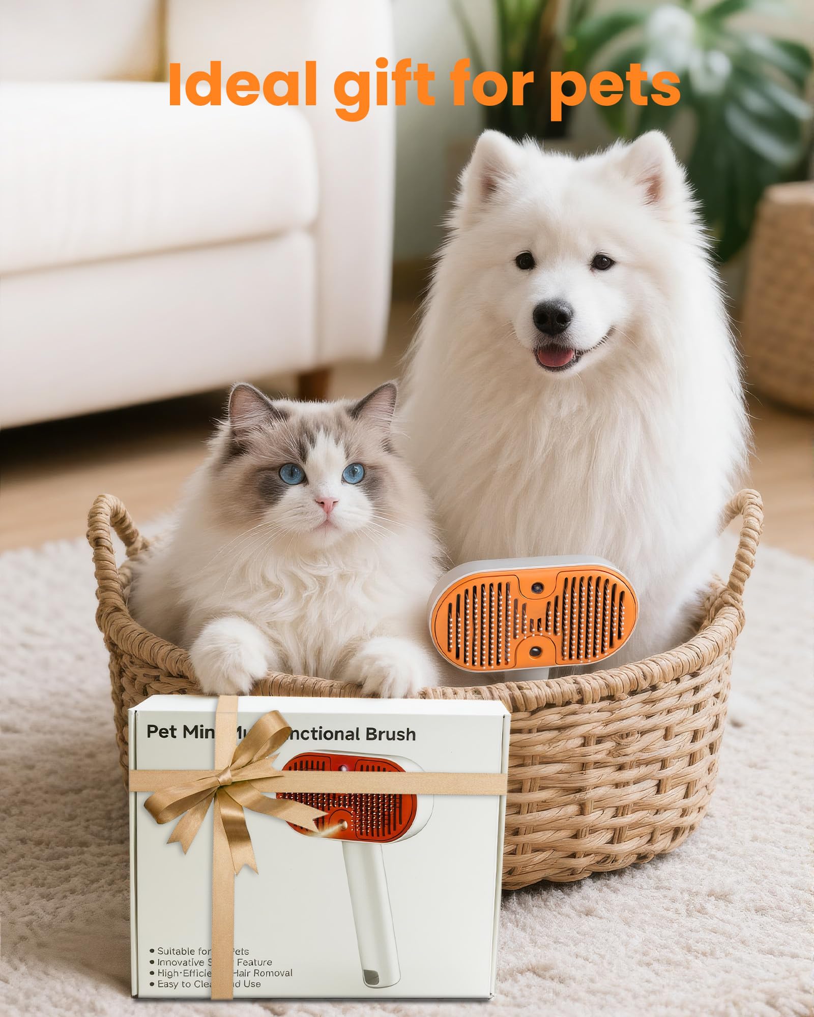 Kurtmark Cat Steam Brush suitable for dogs and cats during routine grooming.