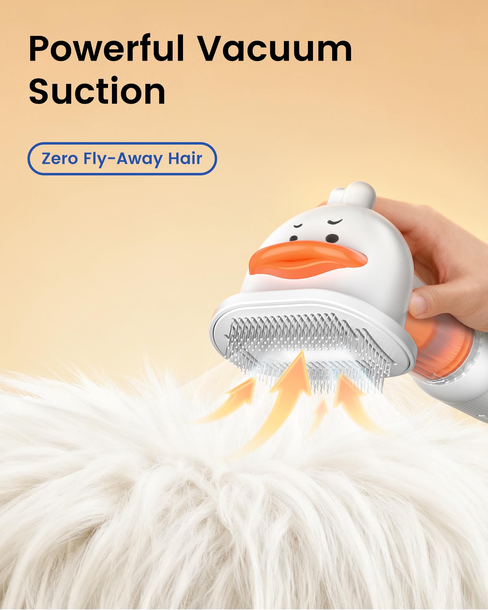 Kurtmark self-cleaning button ejects trapped hair for mess-free cleanup