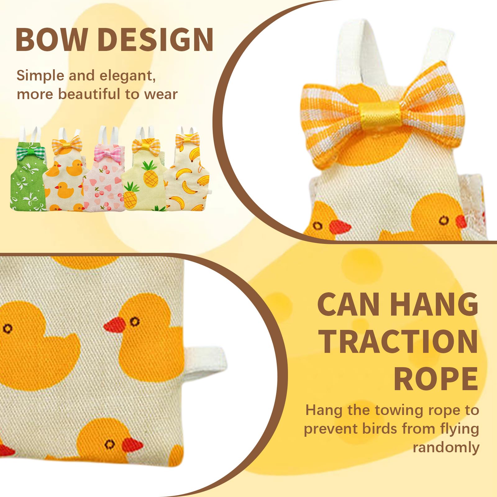 KURTOPLLY bird diaper absorption layer locks moisture and reduces odors
