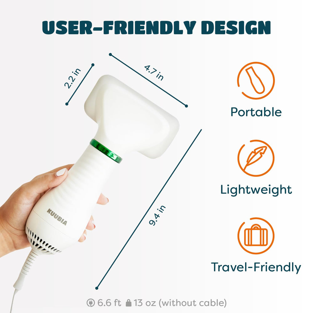 KUUBIA travel-friendly, lightweight design for grooming on the go