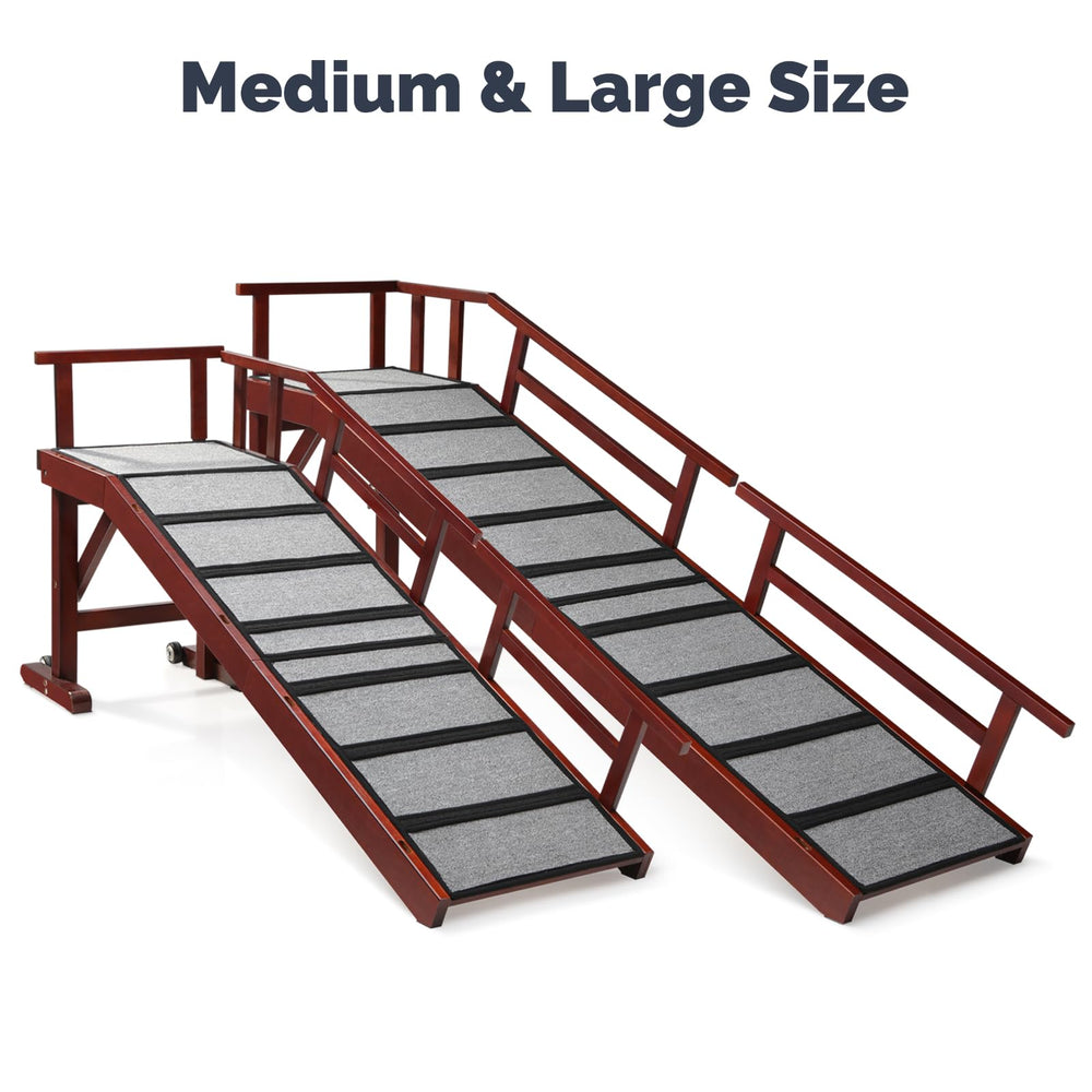 KUVETO safe-access ramp supports small to senior dogs mobility.
