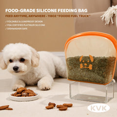 KVK dog mat bowls-fit layout accommodates multiple bowls in a shared meal.