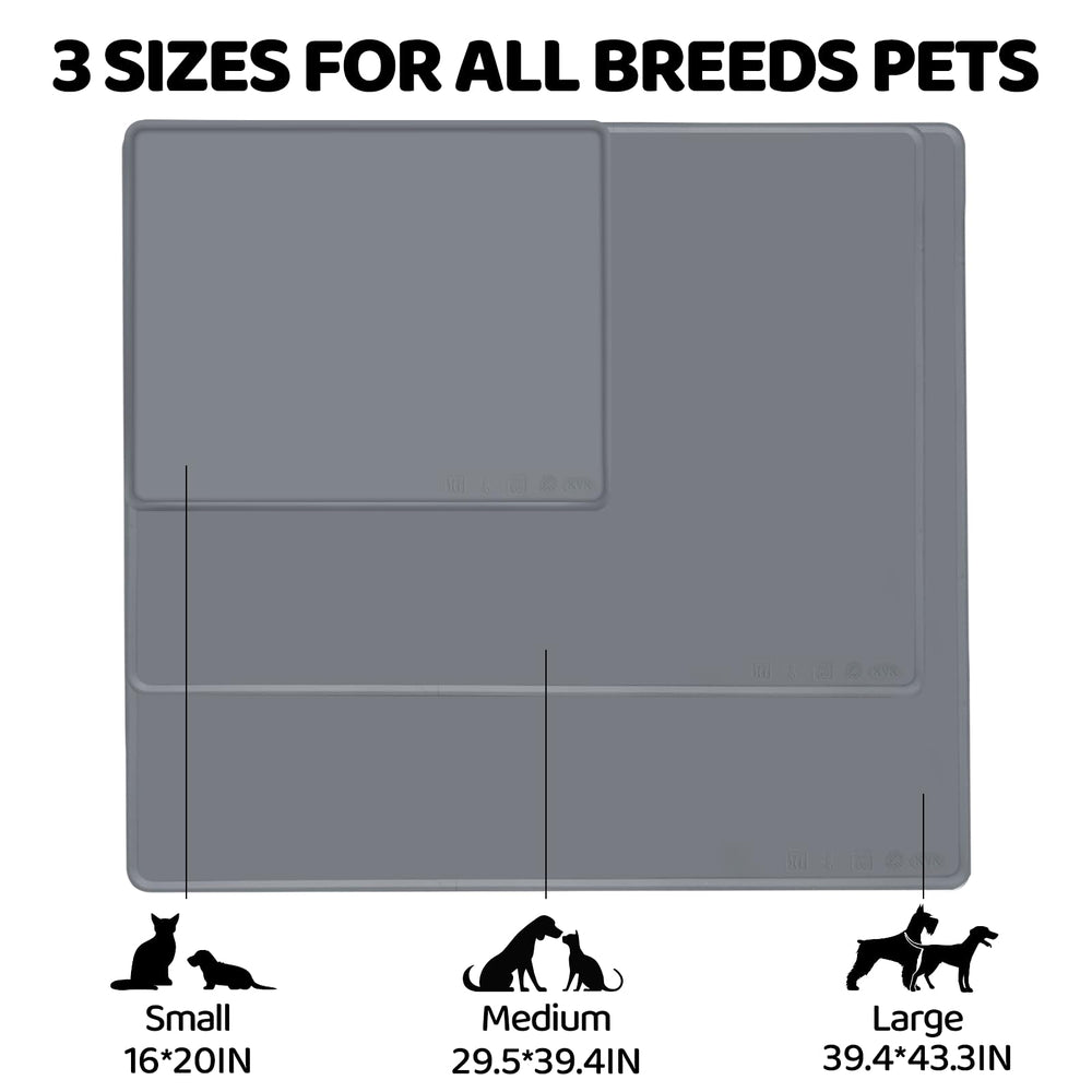 KVK dog mat easy-clean surface supports quick maintenance after meals.