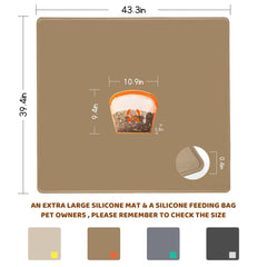 KVK dog mat non-slip texture closeup demonstrates stable meals on slick floors.