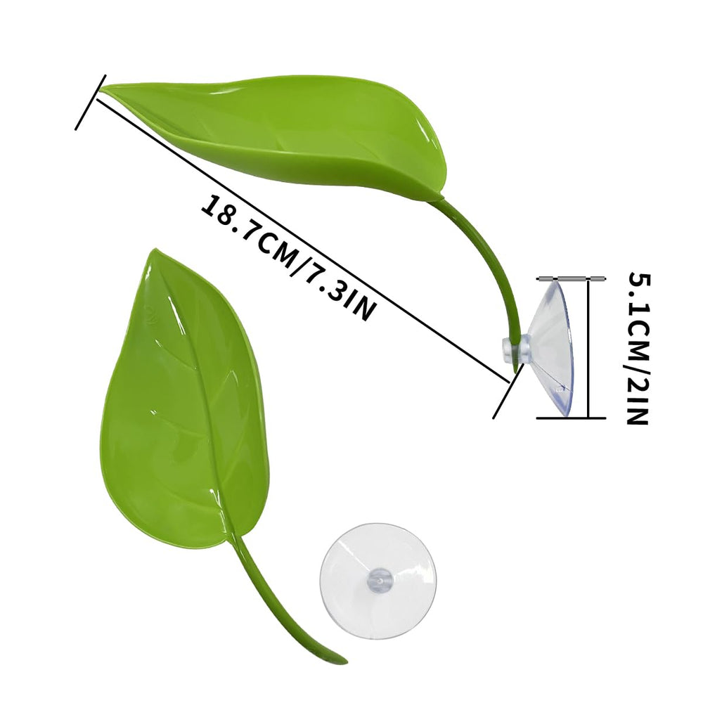 KVZVK gecko tank leaf decoration adds natural aesthetic