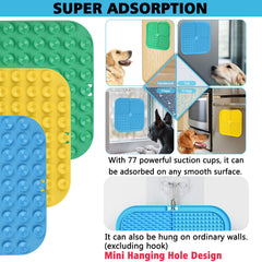 Kwispel dog licking mat with strong suction cups for secure placement