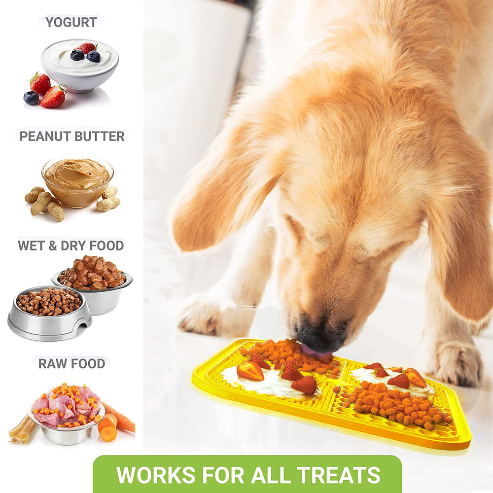 Kwispel dog licking mat made of food-grade silicone for safe licking sessions