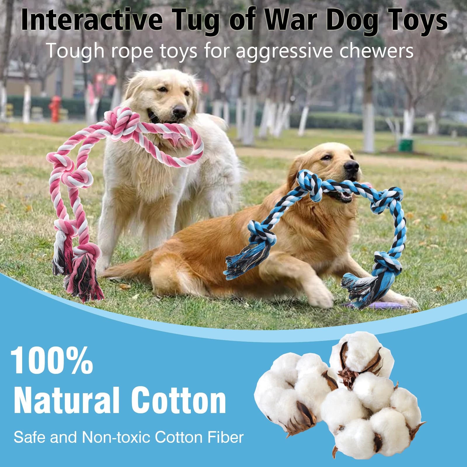 Kwispel rope toy aggressive-chewer test demonstrates durability during fetch and chew sessions.