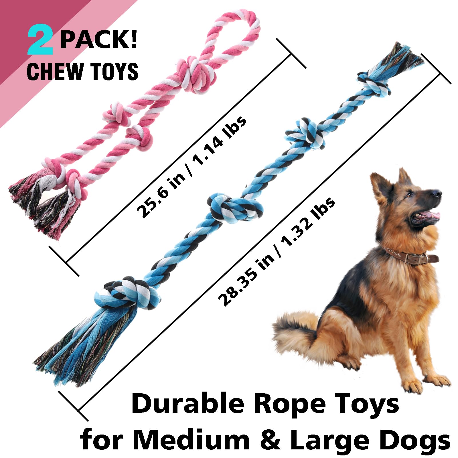 Kwispel rope toy heavy-duty texture view highlights strong cotton rope and chew-ready construction.