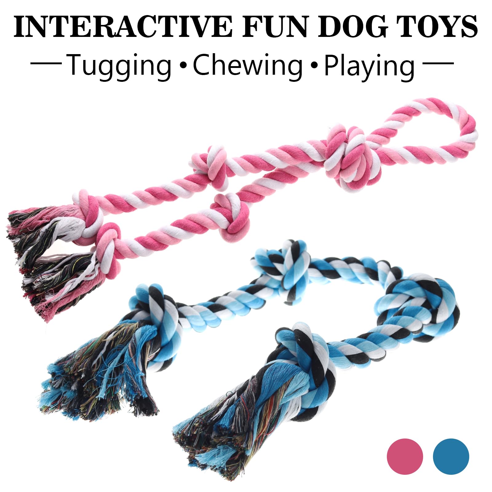 Kwispel rope toy washable natural-cotton ensures easy cleanup after play.