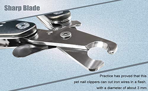 KXCDTECH dog nail clippers safety guard prevents over trimming during grooming.
