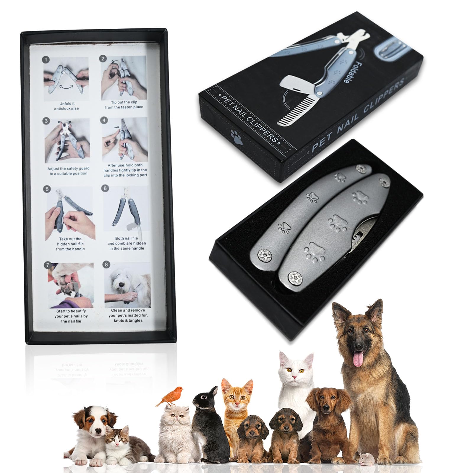 KXCDTECH professional-grade clippers suitable for groomers and pet owners.