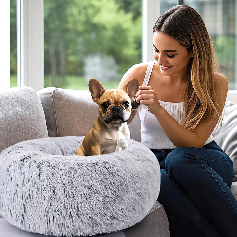 KXK travel-friendly pet bed in car illustrates portable comfort during trips