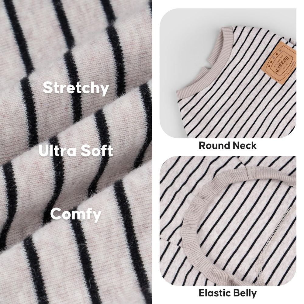 KYEESE dog pajamas four-leg design on dog promotes warmth and freedom of movement.
