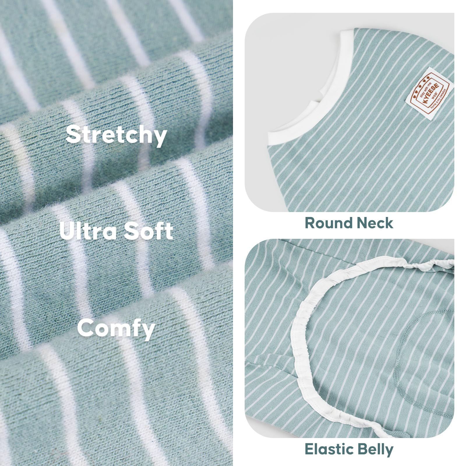 KYEESE dog pajamas lightweight cozy fabric ideal for all-season comfort.