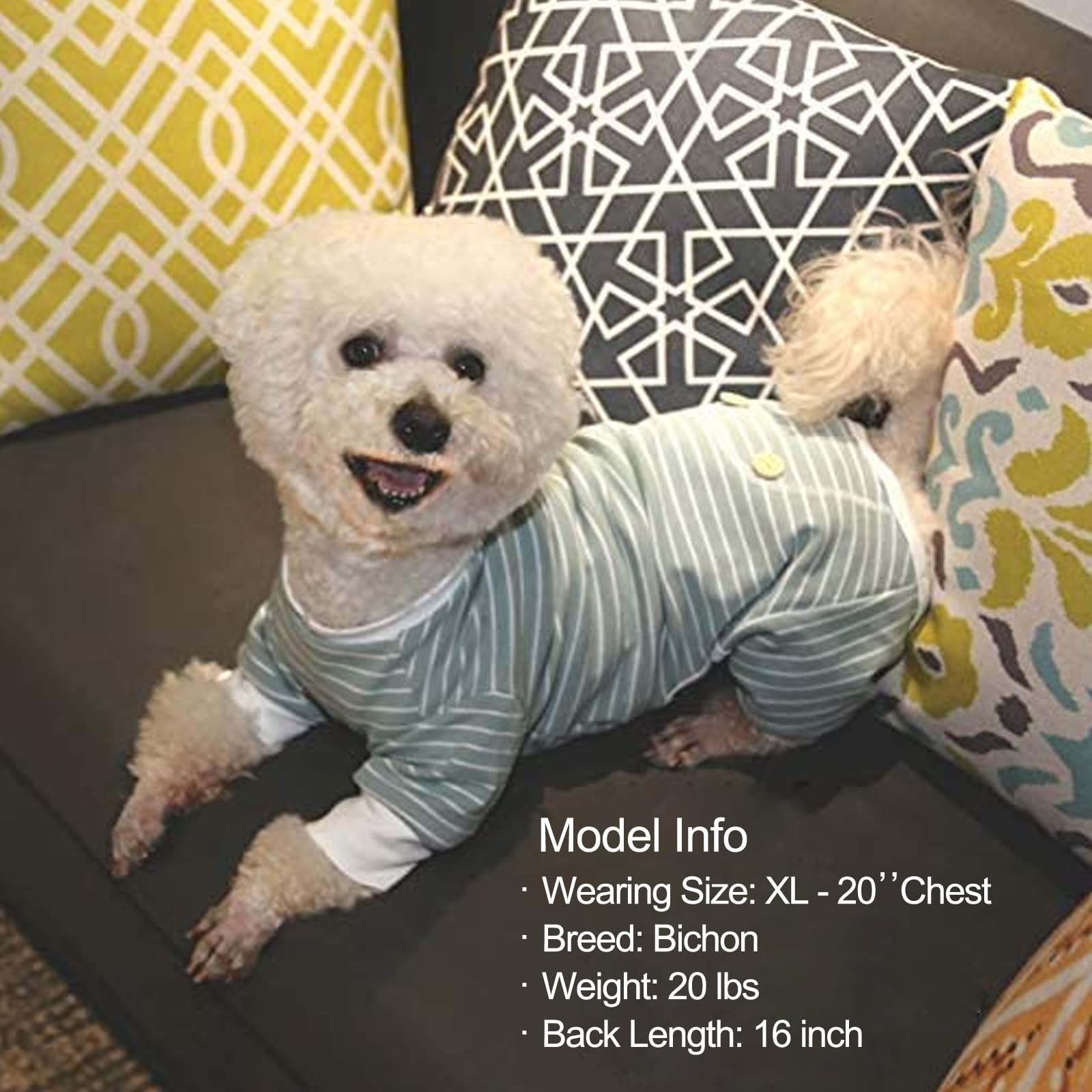 KYEESE dog pajamas machine washable for quick at-home care.
