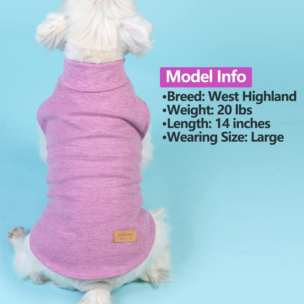 KYEESE 2Pack dog sweater inner-soft fabric for comfortable all-day wear
