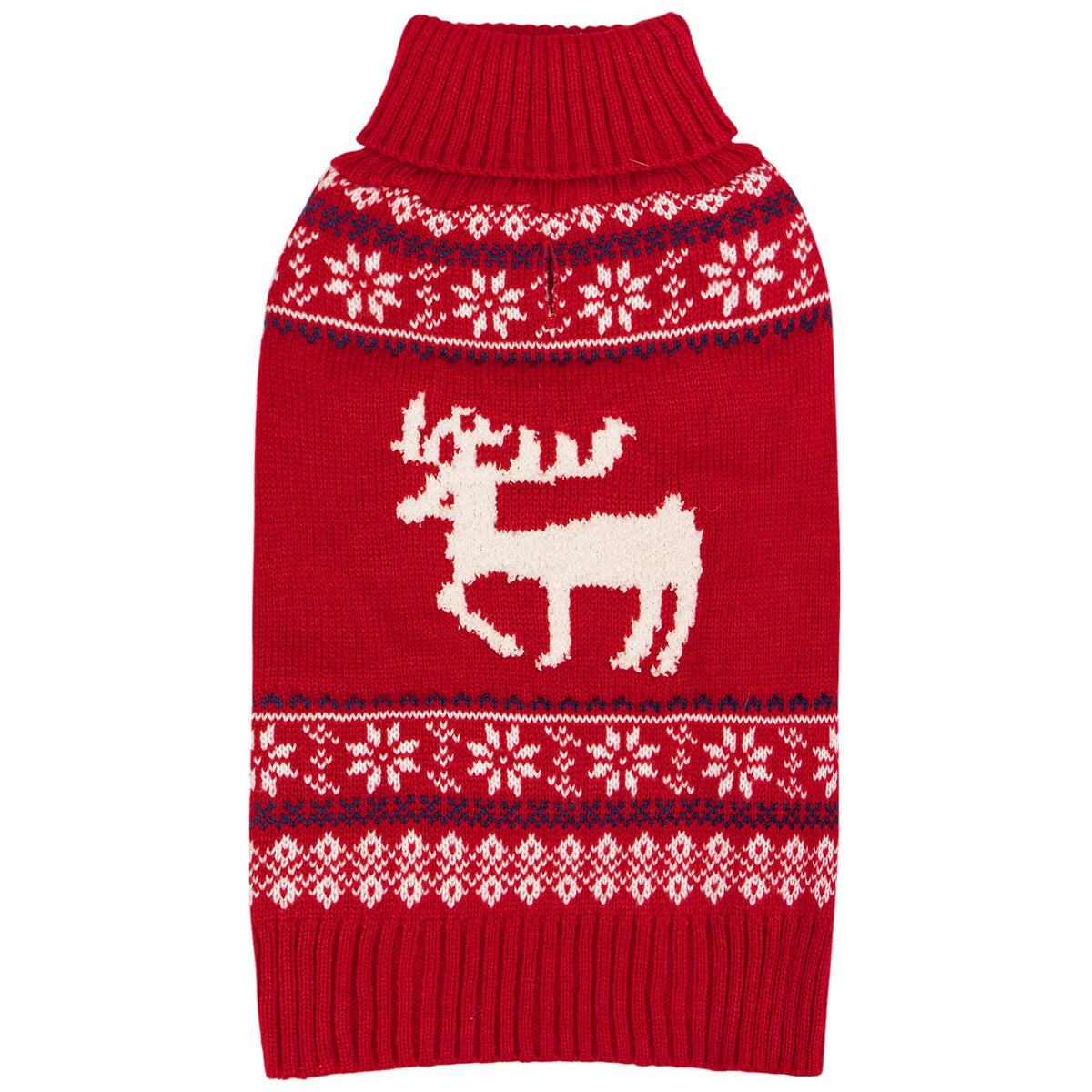 KYEESE dog Christmas sweater front view shows festive warmth for small dogs.