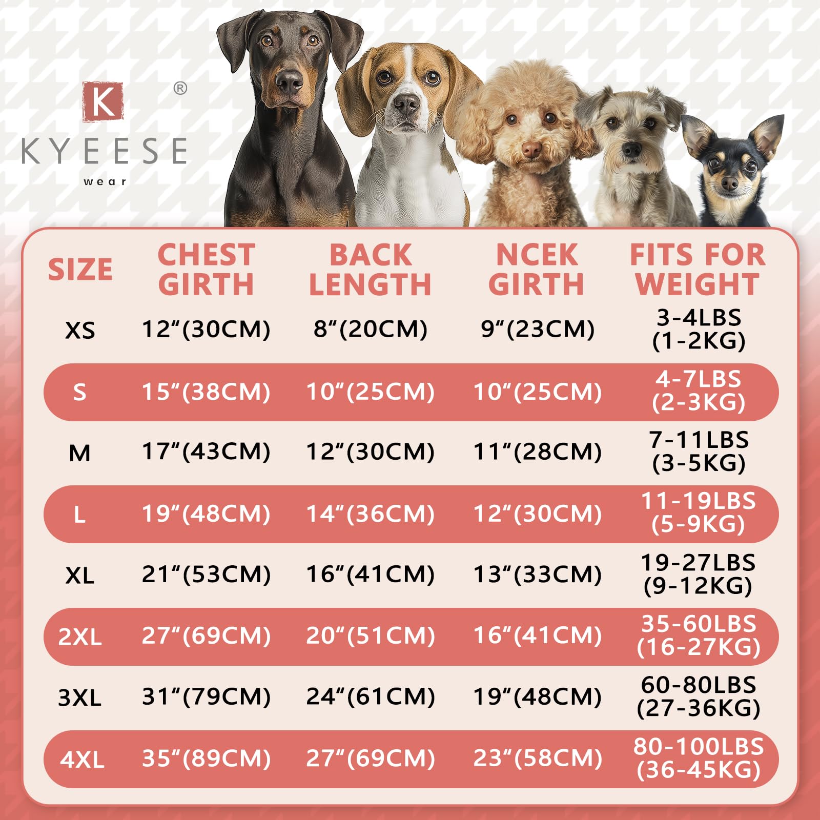 KYEESE red buffalo plaid knitwear keeps small dogs warm and stylish in winter.