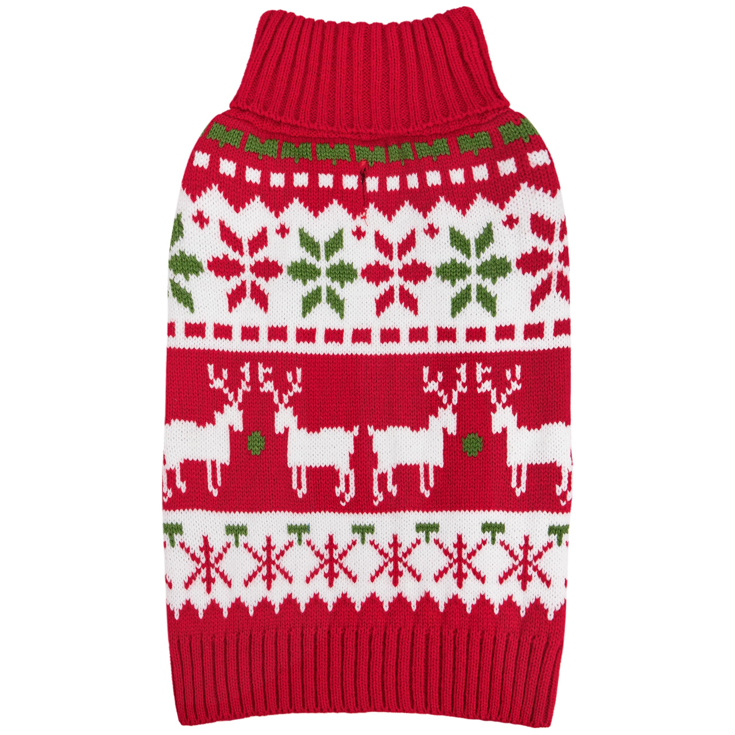 KYEESE dog Christmas sweater snowflake pattern enhances festive warmth