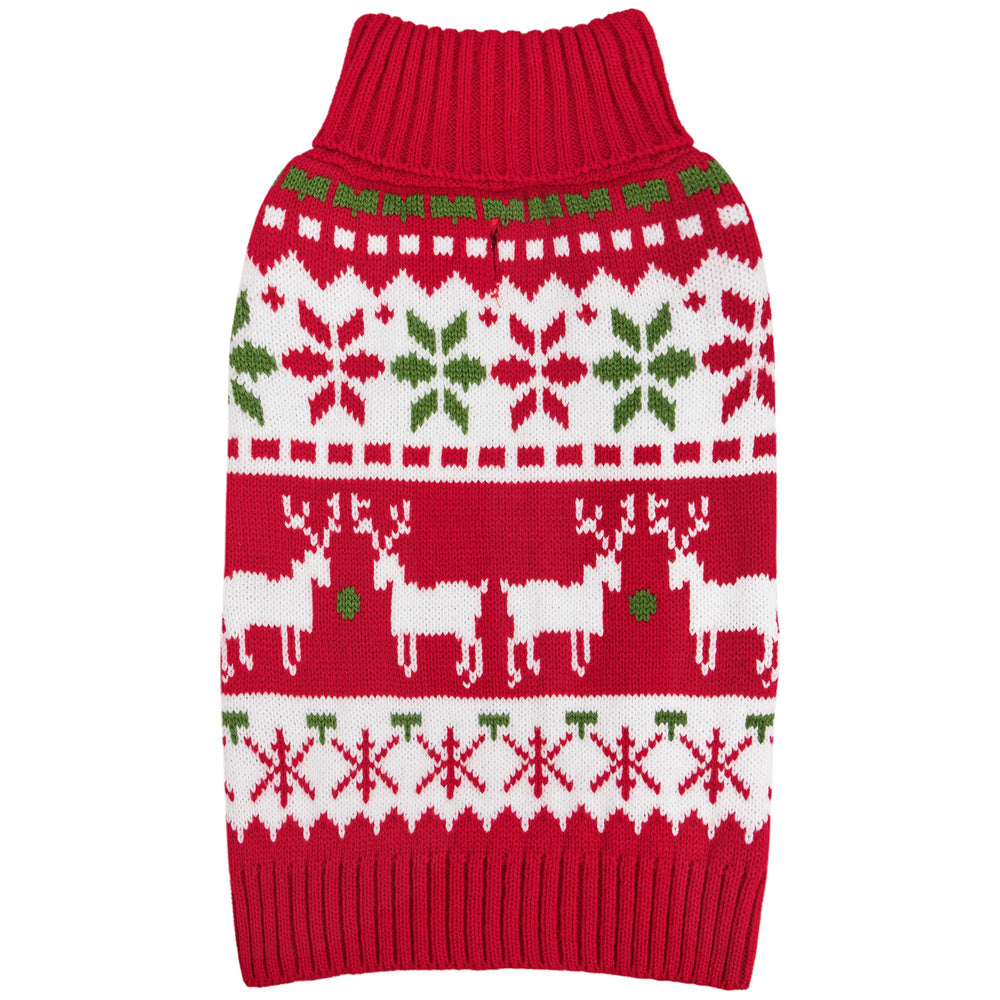 KYEESE dog Christmas sweater snowflake pattern enhances festive warmth