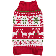 KYEESE dog Christmas sweater snowflake pattern provides festive warmth for small dogs
