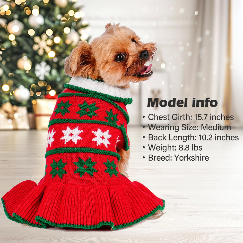 KYEESE dog clothes with soft stretchy yarn delivers comfy fit and mobility.