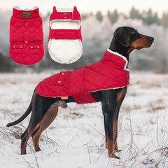 KYEESE dog coat back view provides full coverage and weather-ready warmth.