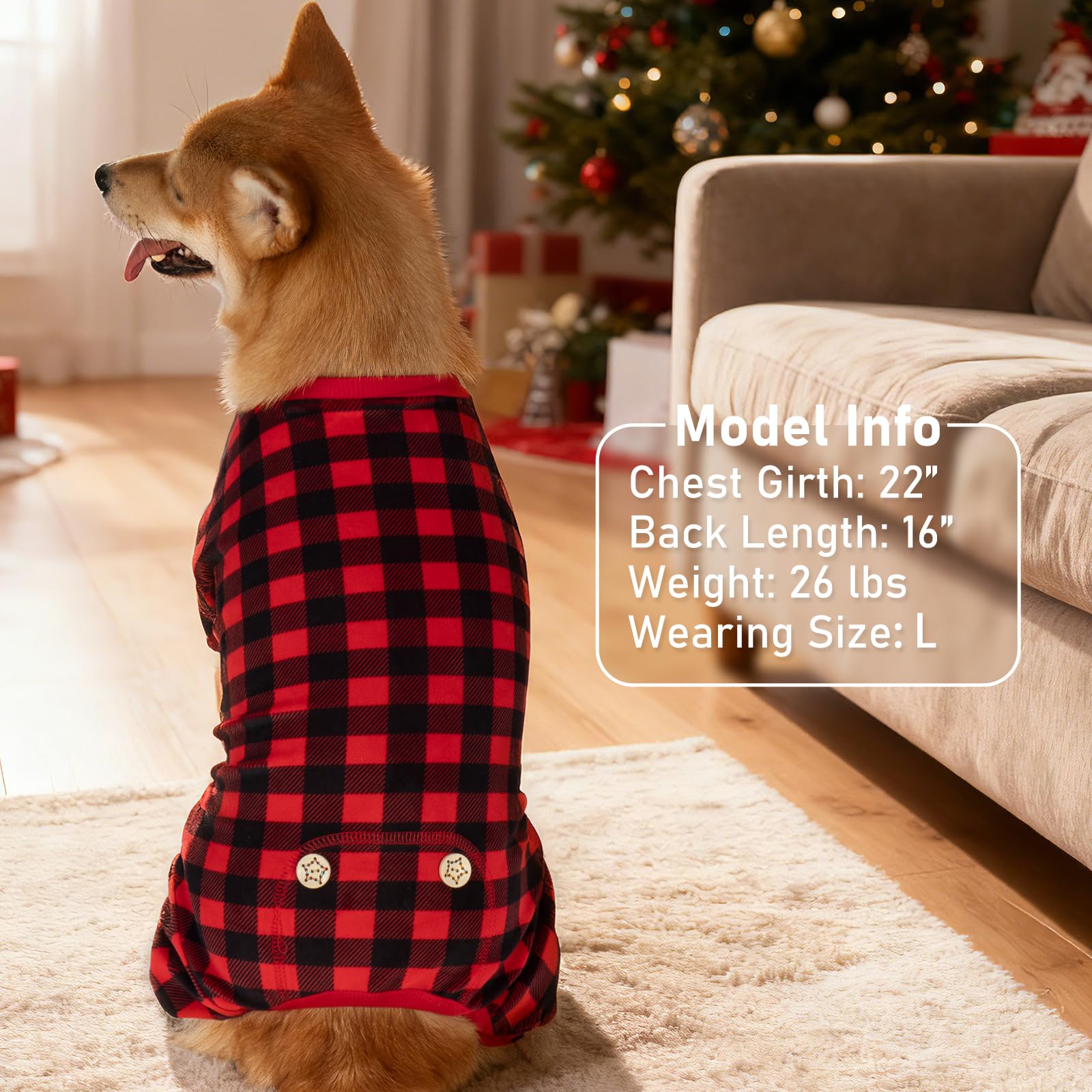 KYEESE dog pajamas machine washable cold water care