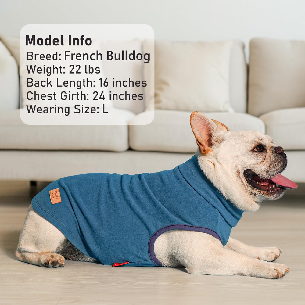 KYEESE dog sweater worn during walk emphasizes easy layering under outerwear