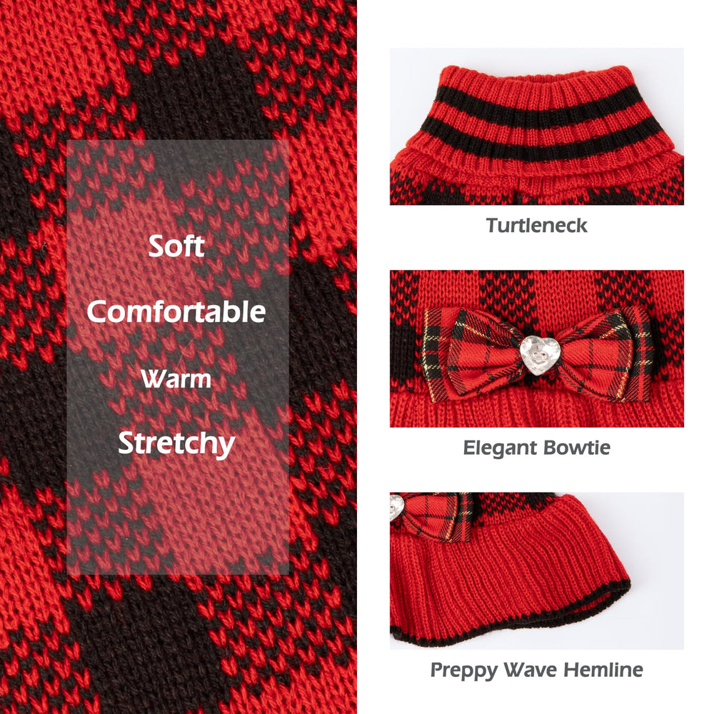 KYEESE dog-sweater-durable-fabric-washable proves machine-wash friendly care.