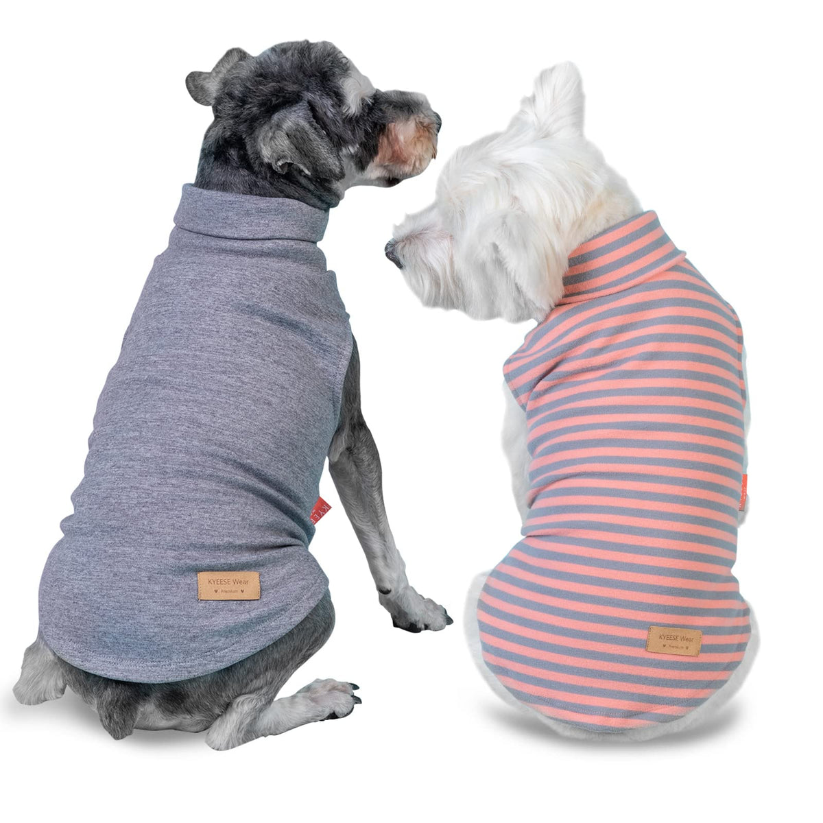 KYEESE dog sweater front view highlights soft velvet fabric for daily comfort.