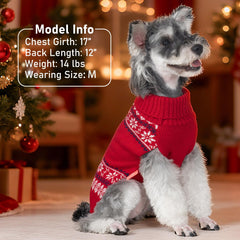 KYEESE dog sweater leash hole for easy walks without removing the garment.