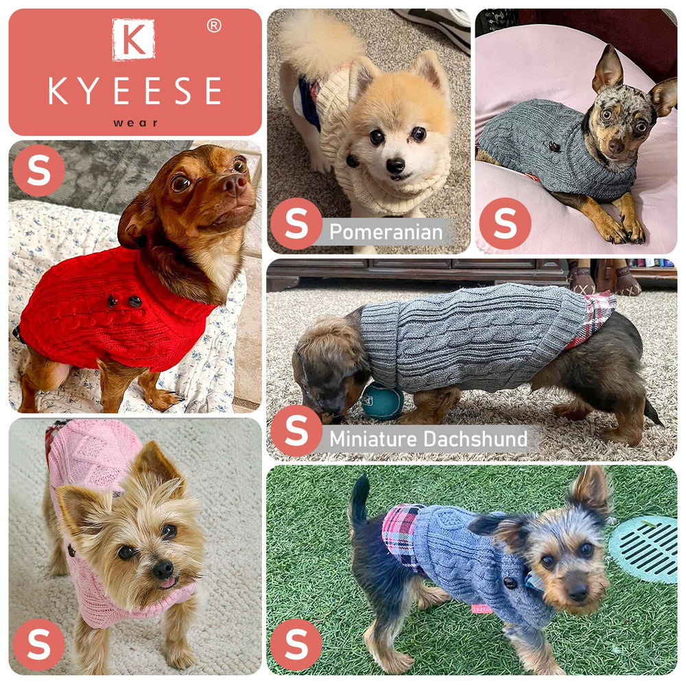 Kyeeese dog sweater machine-washable durable fabric for easy care