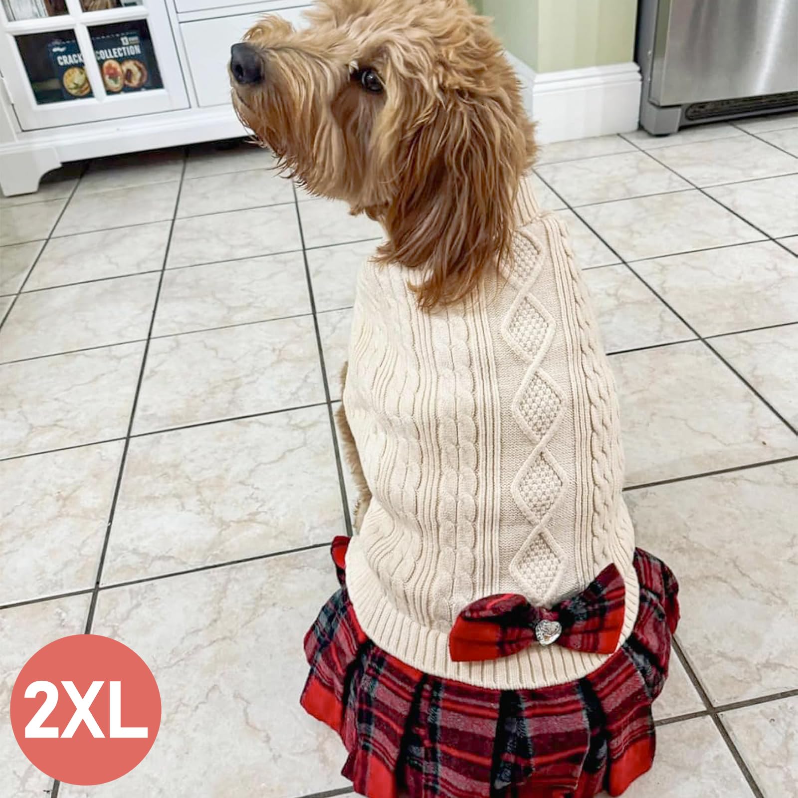 KYEESE dog sweater machine washable for easy care