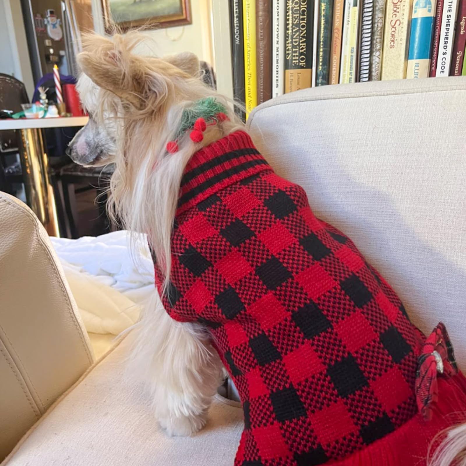 KYEESE dog-sweater-size-chart-fit-tips helps pick the right size.