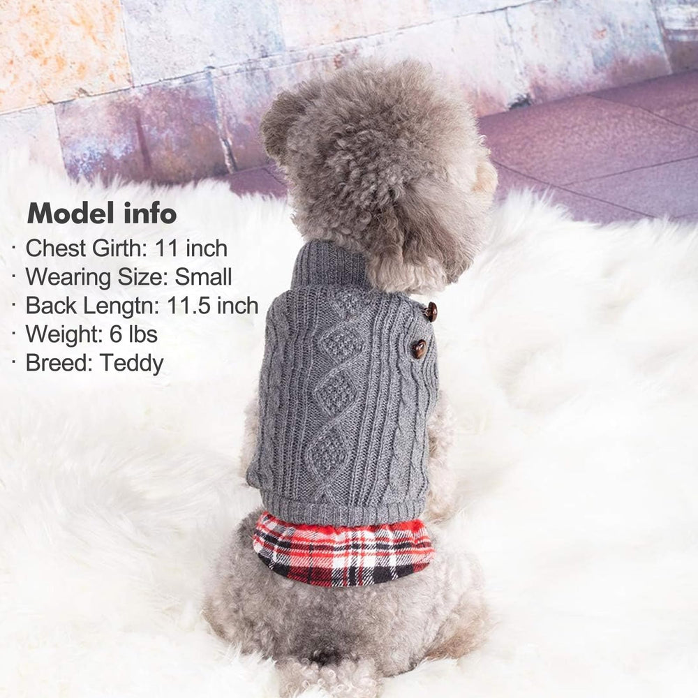 KYEESE dog sweater soft knit fabric offers gentle stretch for comfortable movement.