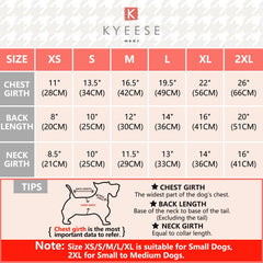 KYEESE dog sweater back view shows seamless knit and flexible fit