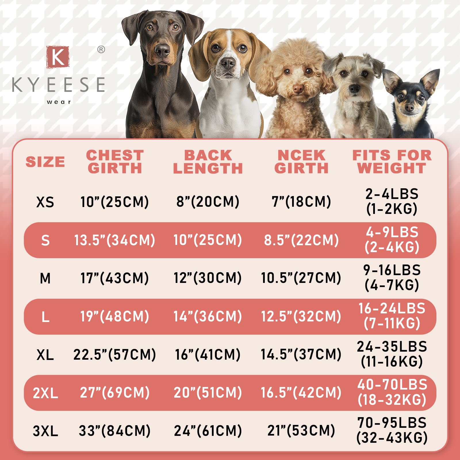 KYEESE dog sweater warm pullover red xl back view for all-day comfort