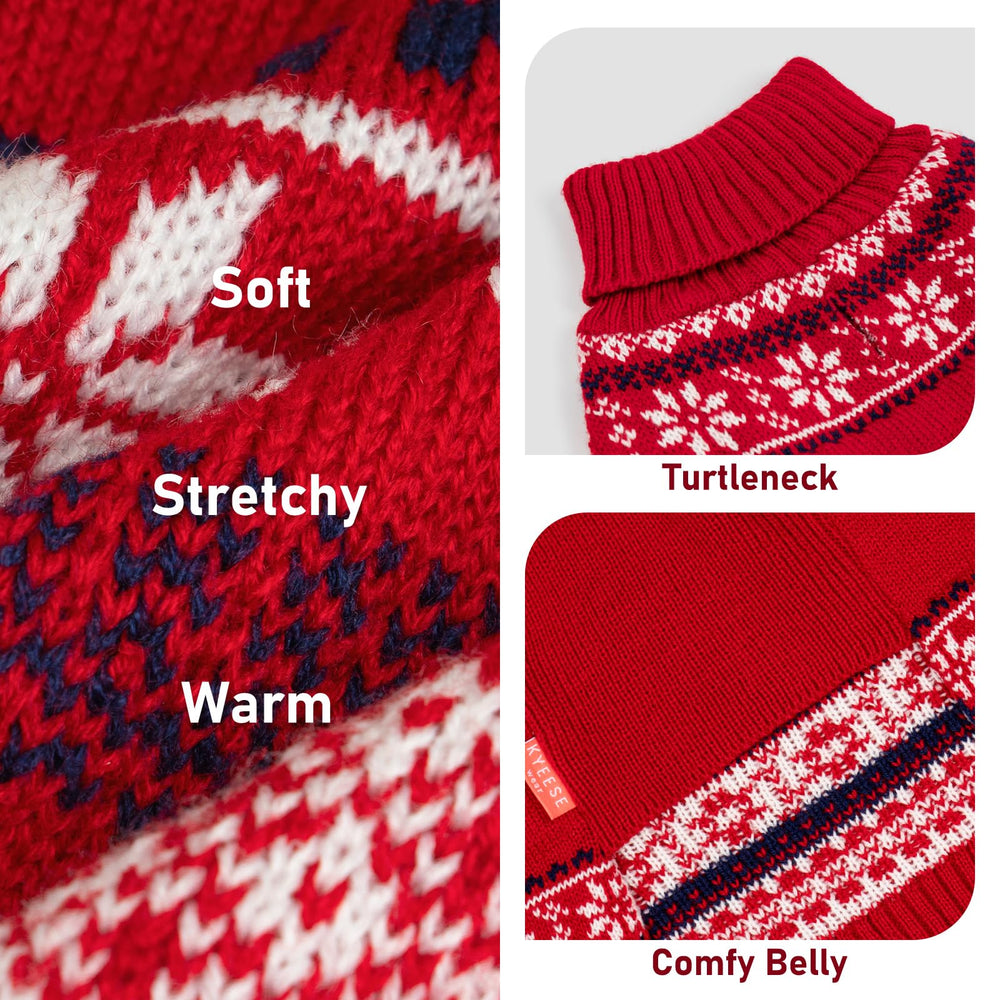 Kyeeese durable, machine-washable dog sweater for simple care.