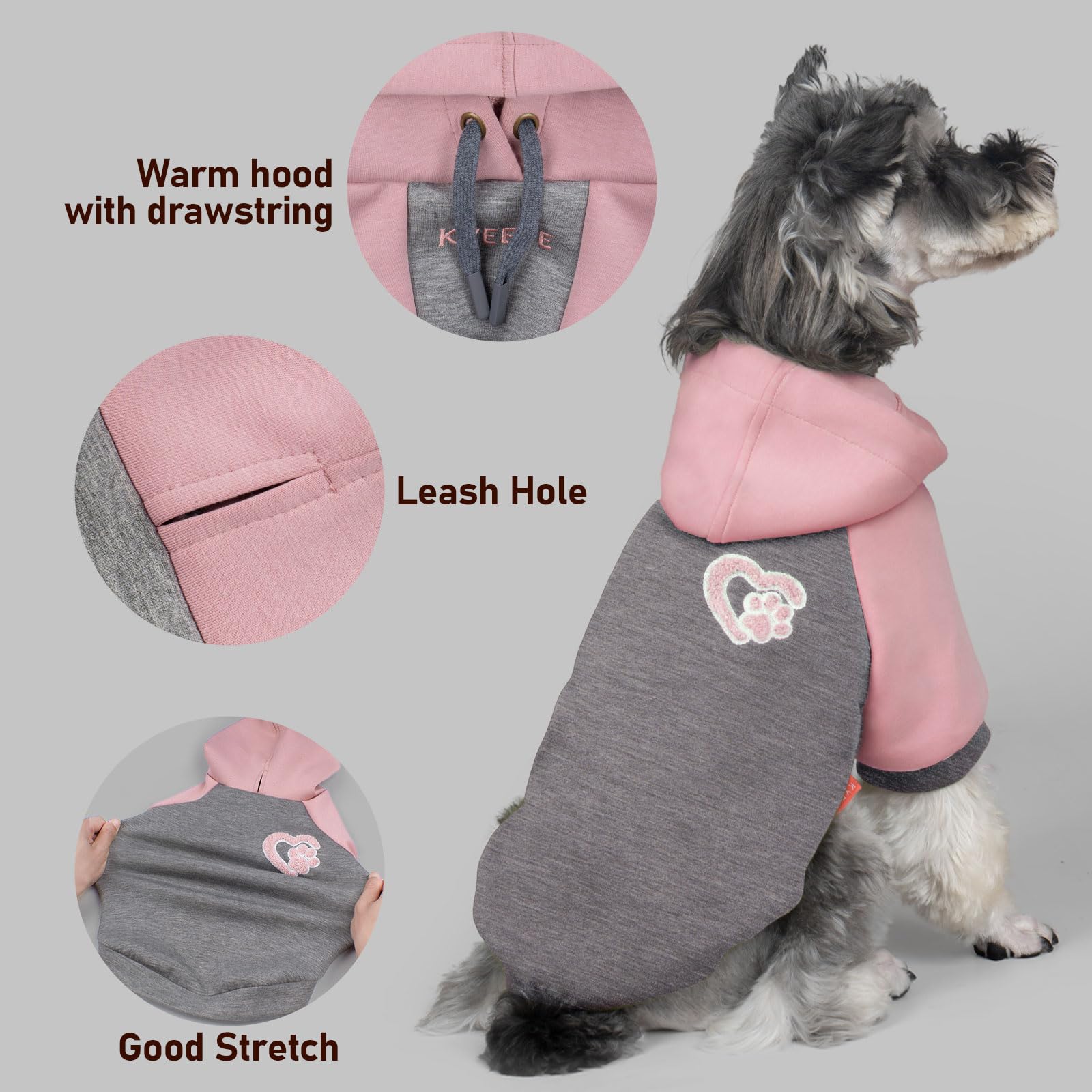 KYEESE leash-hole design supports outdoor sports and daily walks securely.