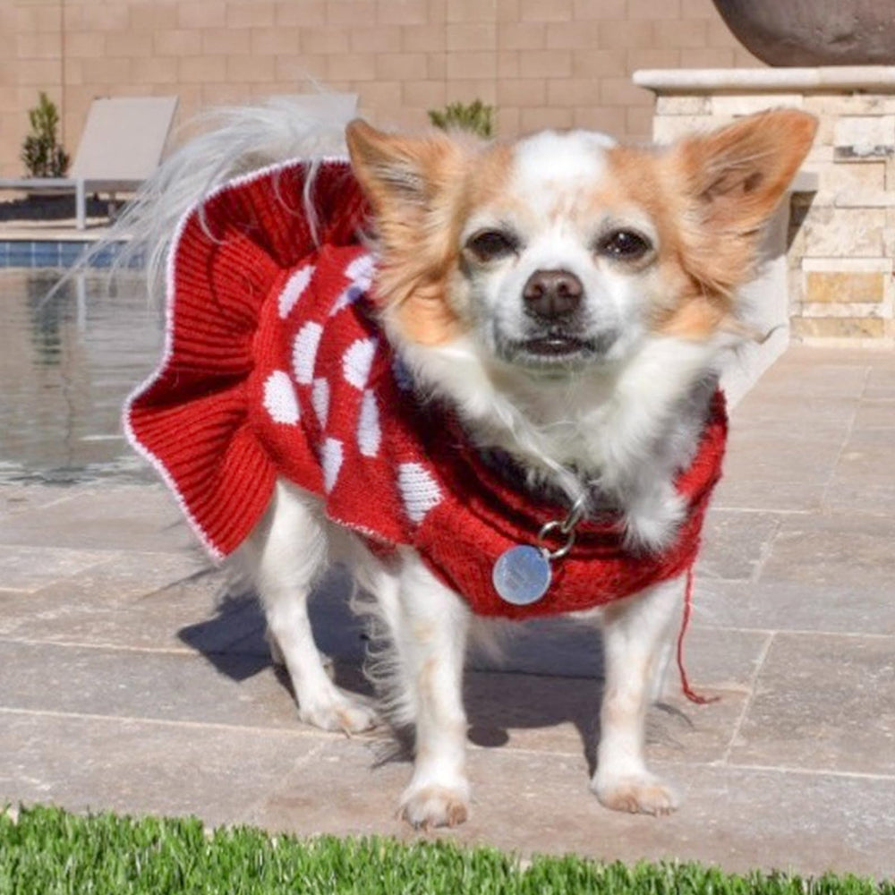 Kyeeese leash hole feature simplifies leash attachment without removing the sweater.