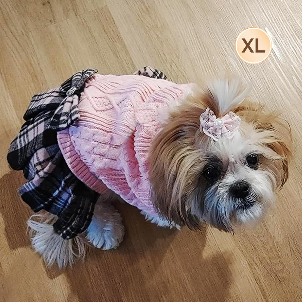 KYEESE pink-dog-sweater-machine-washable keeps fabrics looking fresh after washing.