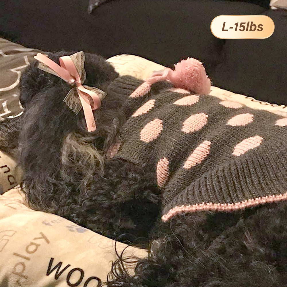 KYEESE polka-dot fashion look elevates pet style.